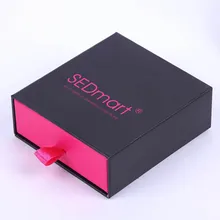 Производство 500 шт/партия пользовательские роскошные матовый дизайн ящик жесткий картон коробка печать логотип упаковка подарок ювелирные изделия раздвижные коробки