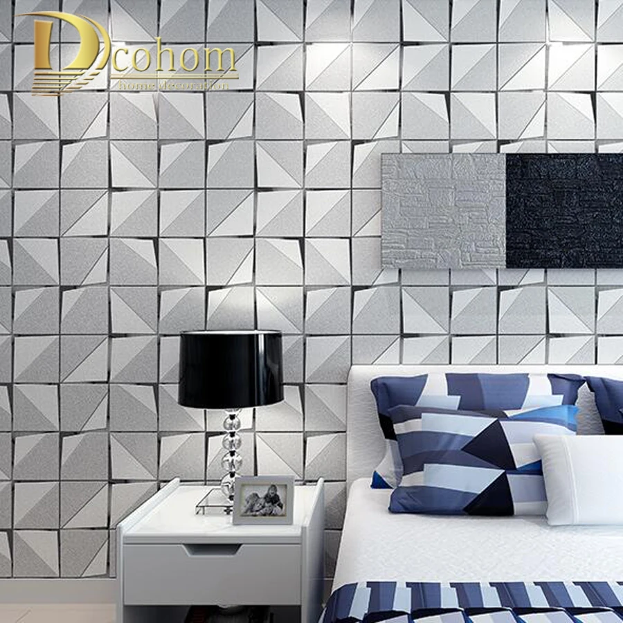 

Fashion Modern 3D Wallpaper For Walls Bedroom Living room Sofa Background Decor Luxury Homes Flocked Non woven Wall paper Rolls