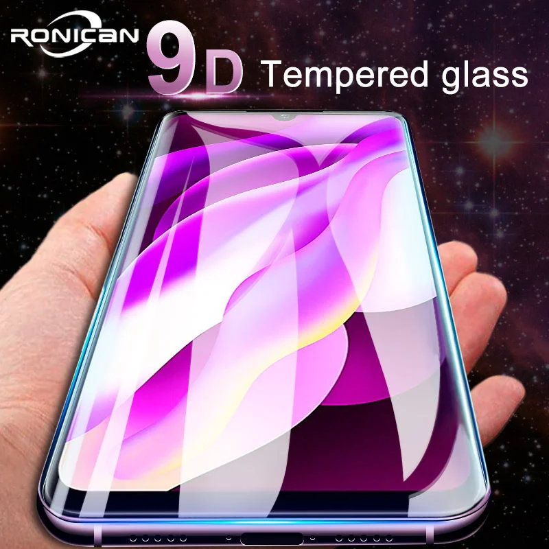 

RONICAN 9D Full Cover Screen Tempered Glass Film For Redmi 6 6a 6Pro Screen Protector for xiaomi Redmi Note 7 6 Pro Phone