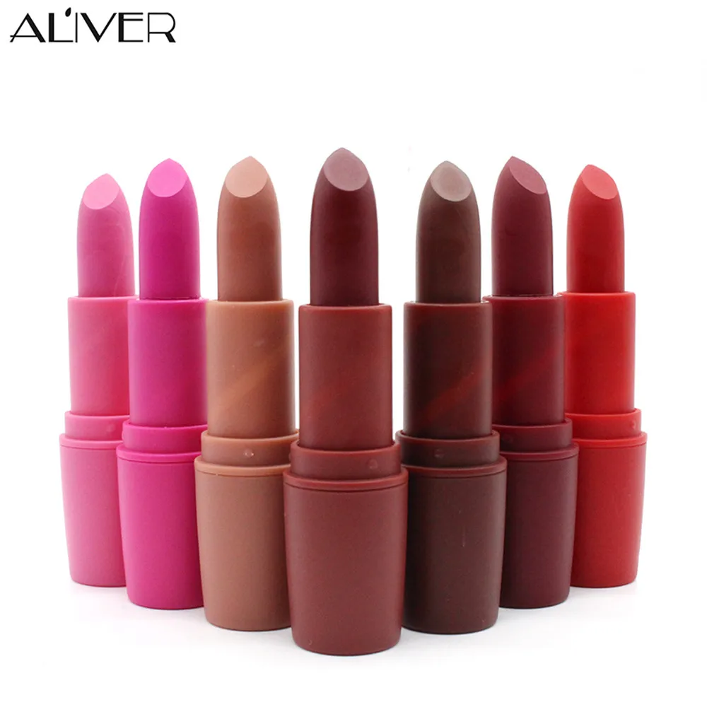 

Long Lasting Waterproof Pencil Matte Velvet Lipstick Lip Gloss Makeup maquiagem matte lipstick profissional completa #82130