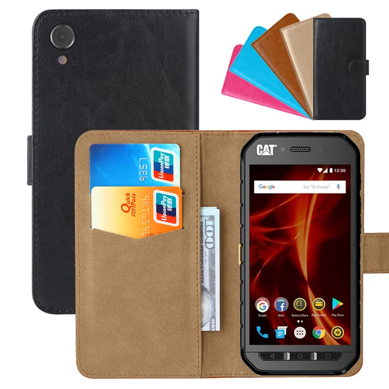 

Luxury Wallet Case For Caterpillar Cat S41 PU Leather Retro Flip Cover Magnetic Fashion Cases Strap