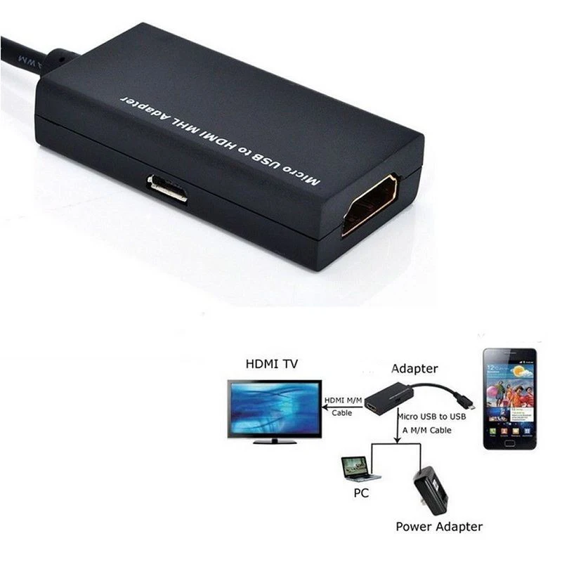 Микро Usb к HDMI 1080P Hdtv кабель адаптер для Samsung Galaxy S2 HTC LG Sony Xperia Z3 Compact Mini Z2 Z1 Z L39H Android