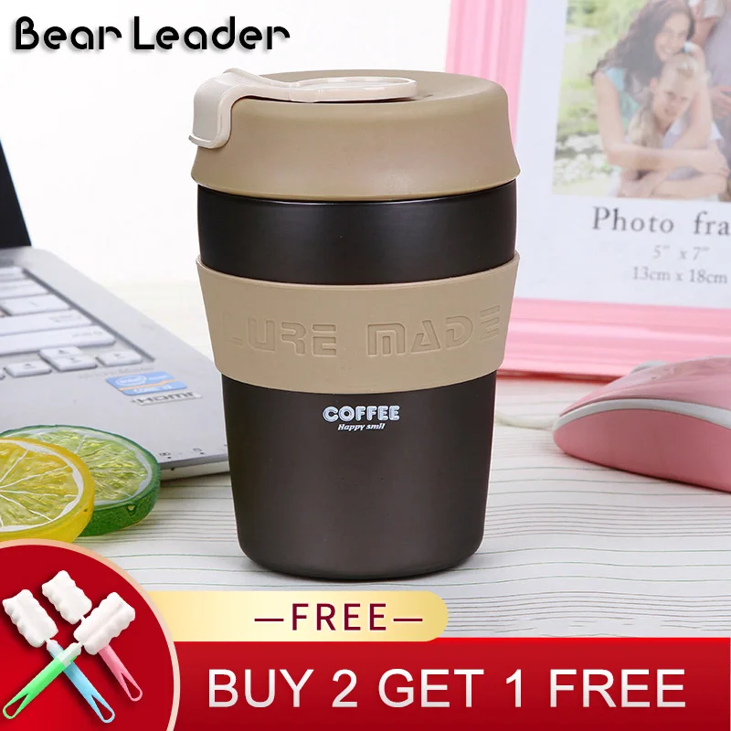 

Bear Leader 280ml Stainless Steel Vacuum Flasks Coffee Mug Leak-proof Thermos Cup Fashion Thermos Insulation Water Bottle