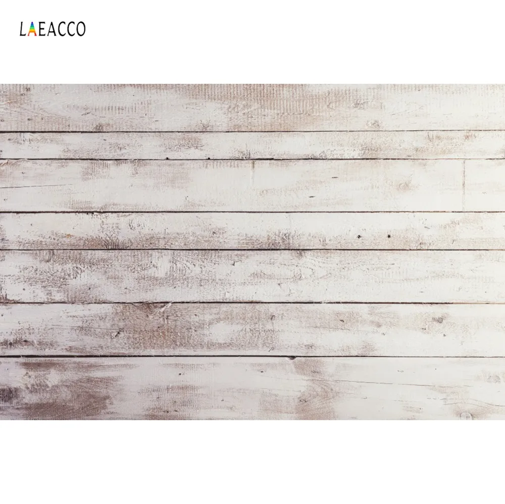 

Laeacco White Wood Background Planks Board Texture Pet Doll Portrait Photography Backdrops Photocall Photo Studio