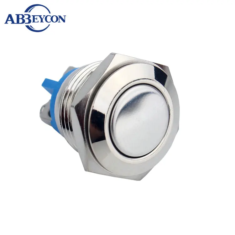 

16mm High/Flat/Domed 1NO momentary brass nickle waterproof push button switch Doorbell button switch