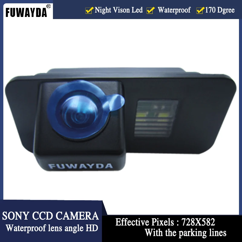 FUWAYDA парковочная камера заднего вида SONY CCD с парковочными линиями для FORD MONDEO FIESTA