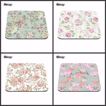 

Mairuige Beautiful Lady Love Elegant Blue Pink Flower Custom Made Computer Mouse Mat Mairuige Resistant to Dirt Cheap Mouse Pad