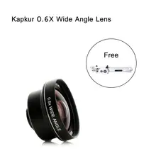Kapkur phone lens clip-on 0.6X HD 4K , 74 Degree to 104 Degree Wide Angle Lens , for Samsung/Xiaomi/Hornor/Oneplus smartphone