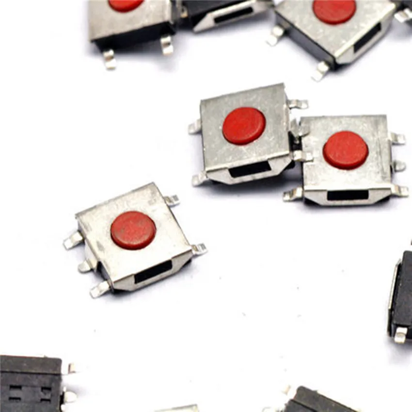 10PCS 6x6x2.5mm 5 Pin SMT SMD Momentary Tactile Tact Push Button Switch