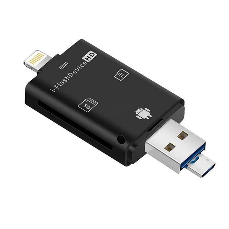 Новинка все в 1 Usb 3,1 кардридер высокая скорость SD TF Micro SD кардридер Тип C USB C Micro USB память OTG кардридер