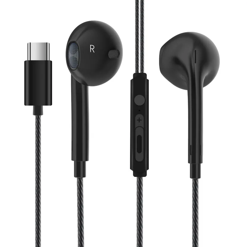 

USB Type C Earphones Wired Earphone With Mic Microphone Type C Earbuds For LeEco Le 2 For Xiaomi Mi5 Earphones for Huawei
