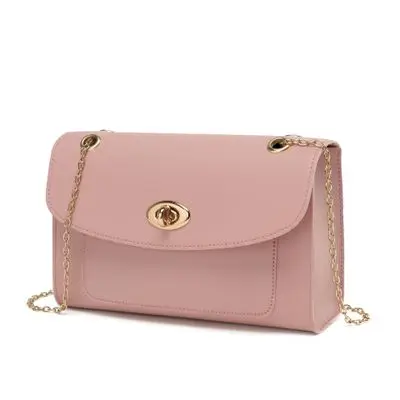Модная женская сумка через плечо, Маленькая кожаная сумка-мессенджер, женские мини-сумки для мобильного телефона, сумки через плечо для девочек-подростков - Цвет: pink