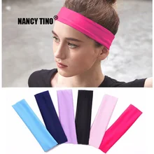 NANCY TINO повязка для Для женщин эластичные спортивные дышащие повязка унисекс Йога руководитель группы теннис Фитнес Спорт Пот Головные уборы