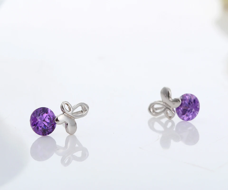 Серьги гвоздики из серебра 925 пробы с фианитами|cz stud earrings|stud earringsstud earrings for women |