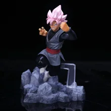 

Anime Dragon Ball Super Saiyan Goku Pink hair Ver PVC Action Figure Collectible Model doll toy 10cm