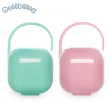 1 шт. Детские контейнер для соски для новорожденных анти-осень PP пластик портативный соска коробка для хранения зеленый розовый для маленьких детей соска коробка для хранения
