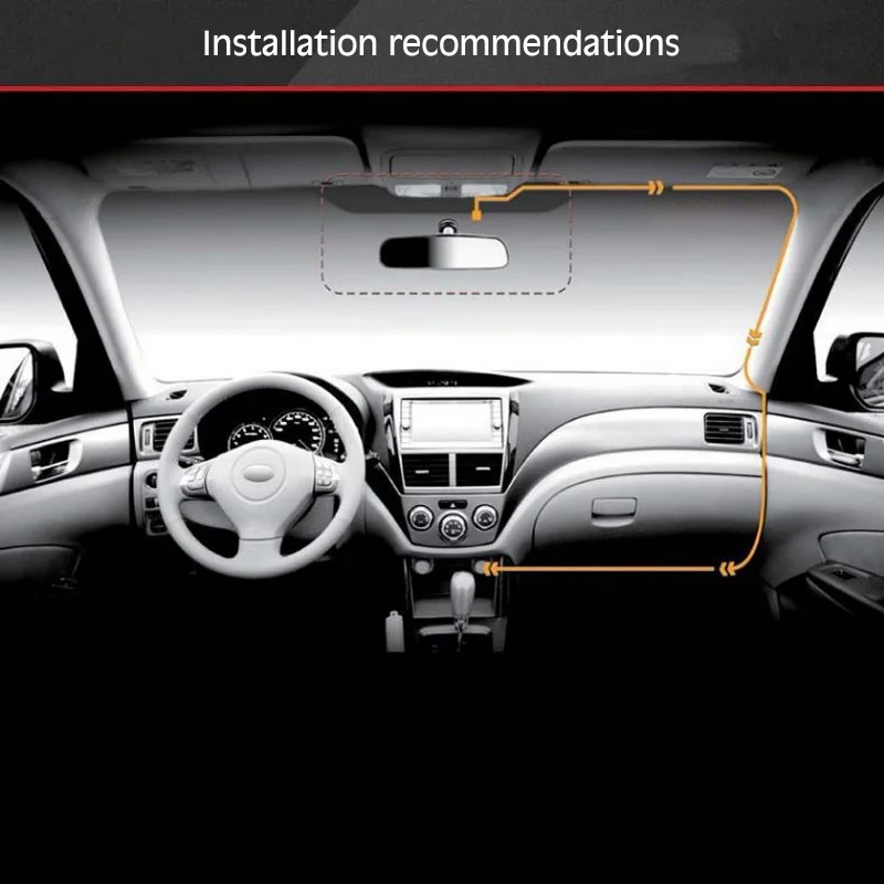 HD 2.7 Inch Car Driving Recorder Cam DVR Camera 170 Degree Angle Car Video Recorder G Sensor  Night Vision With Dual Camera Lens (12)