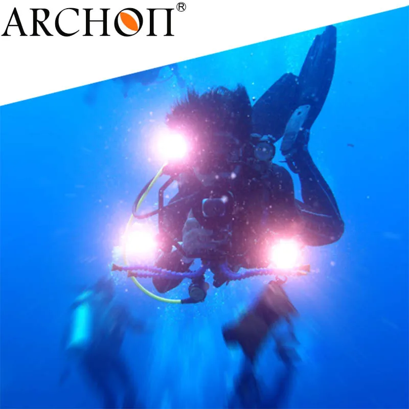 Светодиодный фонарик ARCHON WH46 DH40 для подводной съемки светильник дайвинга