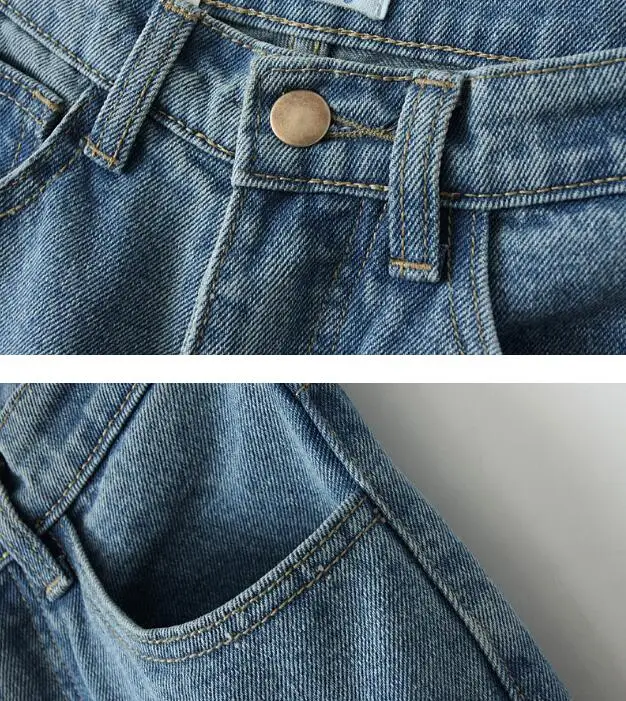Mom Jeans High Waist Denim Pants For Women Vintage Boyfriend Black Blue Korean Ladies Jeans Trousers Femme 2019 Large Plus Size