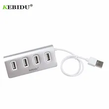 Kebidu usb-хаб, 4 порта, расширитель, несколько конвертеров, портативный usb-хаб, 4 порта, высокоскоростной концентратор, адаптер для ноутбука, ПК, вкладки, usb-хаб