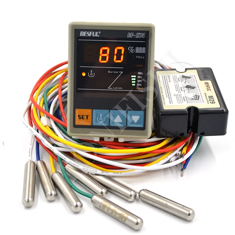 

Intelligent digital display water level controller liquid level switch Fully automatic 220V water tank water display BF-KT4