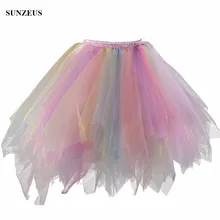 Colorful Petticoats Tulle Underskirt Short Girls Hoepelrok Puffy Dancing Enaguas Novia Adult Tutu Skirt
