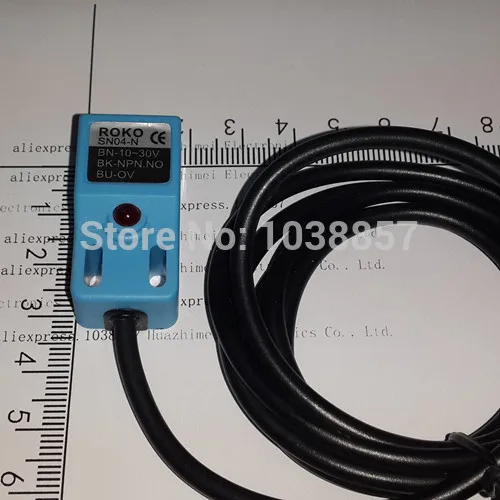 

SN04-N 10-30V Sensing Distance NPN Proximity Sensor Square Switch