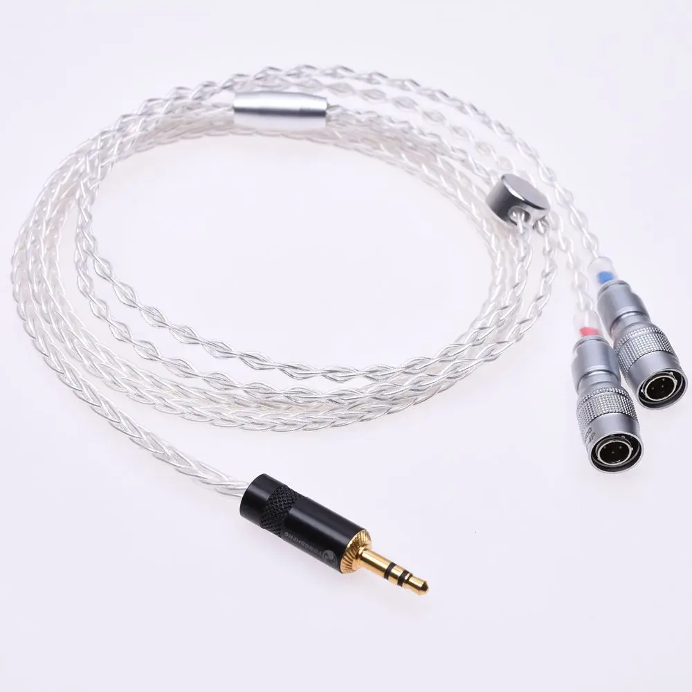  Hi-end 8 Cores 1.2M Silver Plated Headphone Upgrade Cable For Mr Speakers Ether Alpha Dog Prime