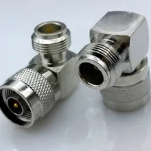10 шт./партия, прямой угол N тип, штекер-N тип, гнездовой разъем N тип, прямоугольный градусов, RF коаксиальный адаптер для усилителя сигнала