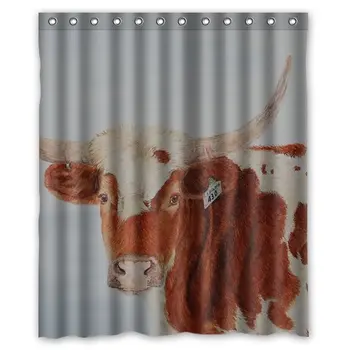 

custom cow painting shower curtain 60 x 72 inch bath curtain