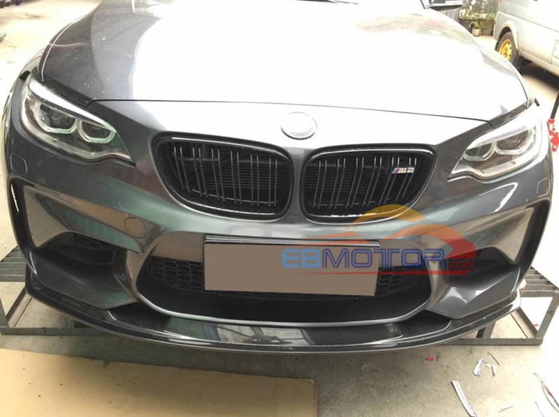 Fiber glass Front lip spoiler Splittes For BMW M2 F87 2014UP3_6123