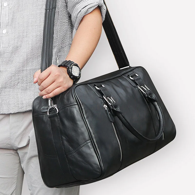Мужская сумка для путешествий, большая вместительность, натуральная кожа, 16 дюймов, для ноутбука, сумка для выходных,, мужская, деловая, брендовая, водонепроницаемая сумка