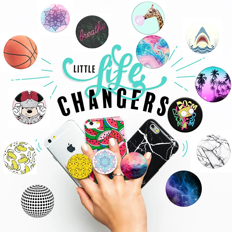 

PopSoket Anti-fall Phone Holder Expanding Pocket Socket and Grip попсокет для телефона Flexible Finger Ring PipSocket