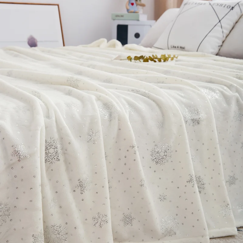 

230*250CM King Size Flannel Blanket For Double Bed Soft Warm Fluffy Coral Fleece Bedspread Winter Plaid Blankets