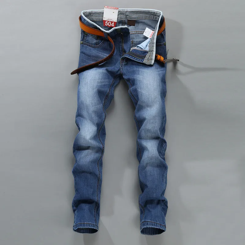 Male jeans top quality cotton fabric stylish slim fit