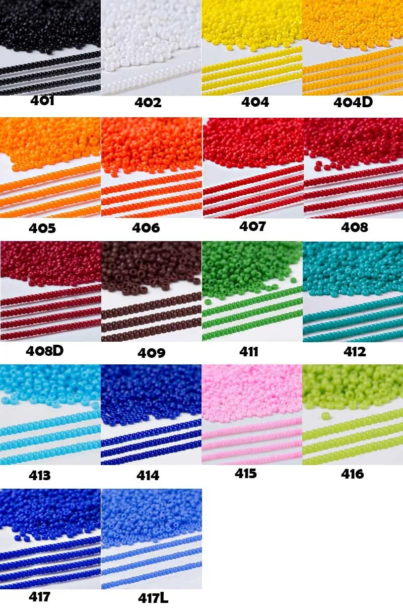 Miyuki Delica Beads Color Chart