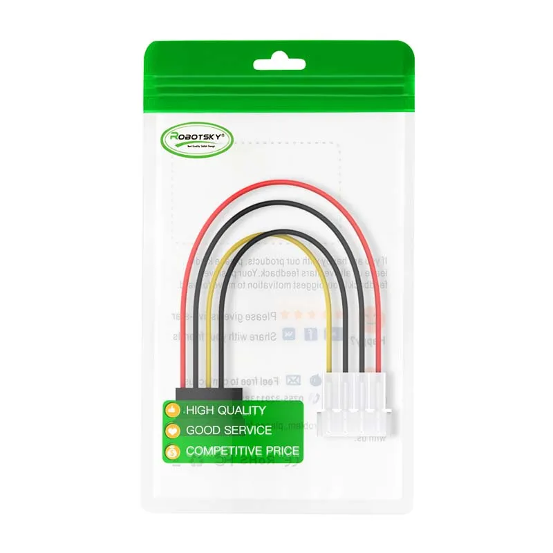 Robotsky 4 Pin IDE Molex Female до 2 из 15 Pin Female Serial ATA SATA адаптер жесткого диска HDD мощность жесткие диски кабель питания