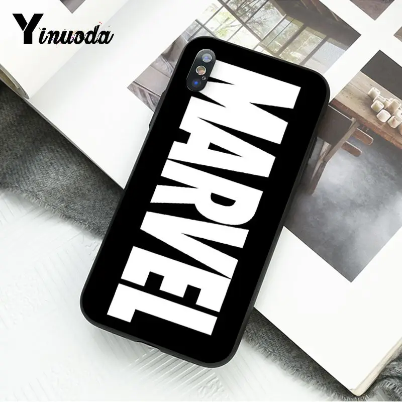 A15 Yinuoda Дэдпул Железный человек Марвел Мстители логотип DIY чехол для телефона iphone 11 Pro Max 8 7 6 6S Plus X XS MAX 5 5S SE XR - Цвет: A15