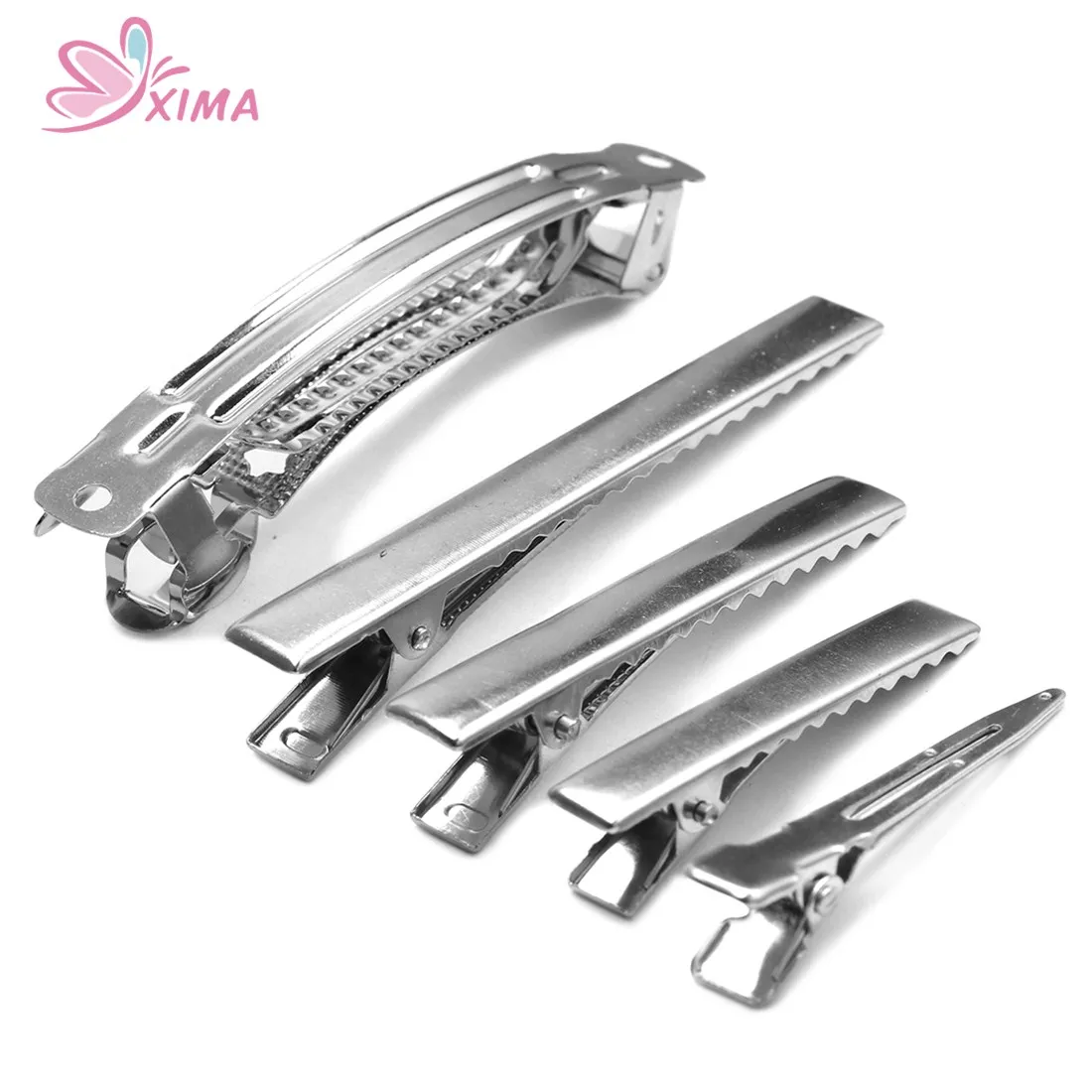 XIMA 30 шт./партия пять стилей/1,8 дюйма/2,2 дюйма/3 дюйма/заколка для волос Серебряный одинарный зубец заколка для волос шпилька для DIY Детские аксессуары для волос