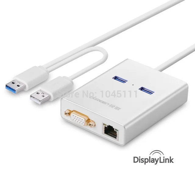 Cheap 40242 USB 3.0 Multi-Display Adapter USB3.0 To VGA External Graphics + Gigabit Ethernet Network Card NIC + 2 Ports HUB Cheap 40242 USB 3.0 Multi-Display Adapter USB3.0 To VGA External Graphics + Gigabit Ethernet Network Card NIC + 2 Ports HUB