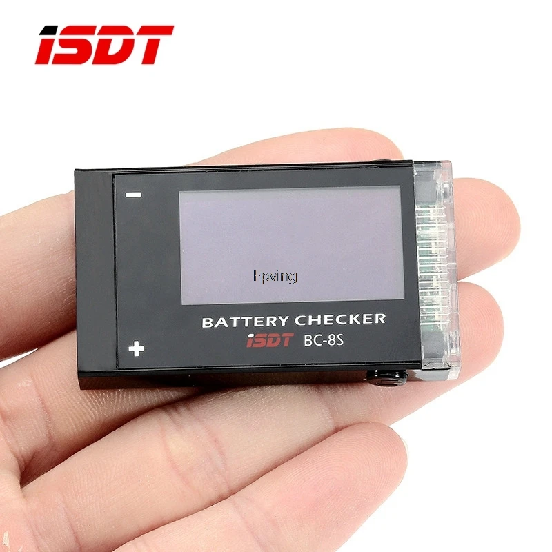 

ISDT BC-8S BC8S Battery Checker Testor Detector with Two 85dB Buzzer OLED Screen for LiHv LiPo LiFe LiIon Batteries Charging DIY