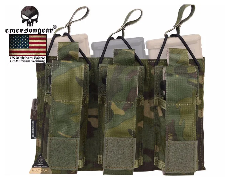 Emersongear 5 56 тройной пистолет с открытым верхом сумка для магазина боевой