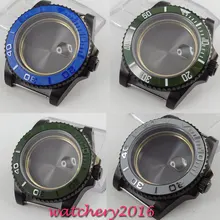 Новое поступление 40 мм PARNIS вращающийся керамический ободок часы с pvd-покрытием чехол fit MIYOTA 8215 821A 8205 2836 Движение Мужские часы