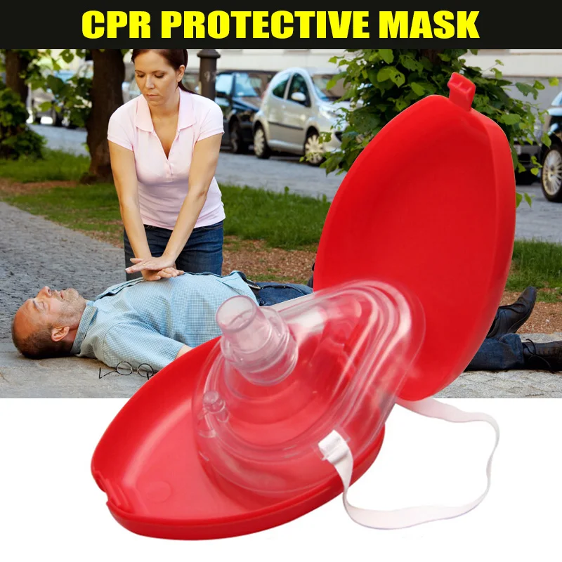 

2018 Newly CPR Face Protect Mask With One-way Valve For First Aid Training Teaching Kit New Breathing Mask Health Tool