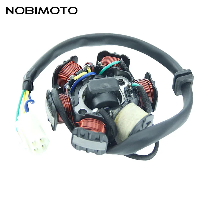 

Hot Engines Generator Magneto 6-Pole 4 Pin Stator Coils Fit For 50 CC 90 CC 110 CC ATV Engine Parts Scooter Dirt Bike 2CQ-157