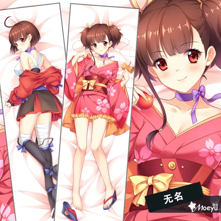 Koutetsujou No Kabaneri Anime Characters (Mumei 1) Large Pillow Case Body Soft Stuffed Custom Double-Sided Cover | Дом и сад