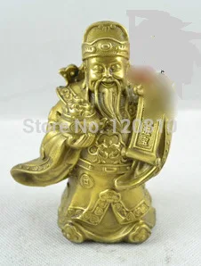 

Brass Copper statue buddha feng shui lucky Ruyi lucky fortune decoration crafts