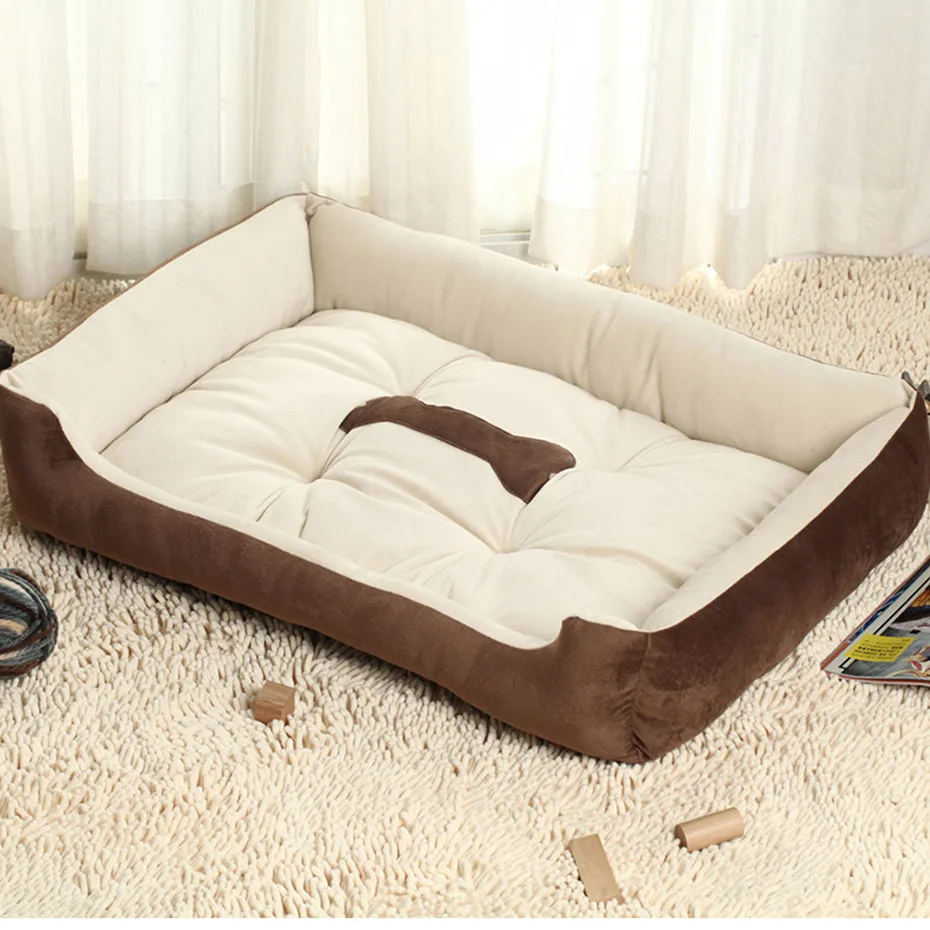 

Plus Size Large Dog Bed Mat Kennel Soft Pet Dog Puppy Warm Bed House Plush Cozy Nest Dog House Pad Warm Pet House