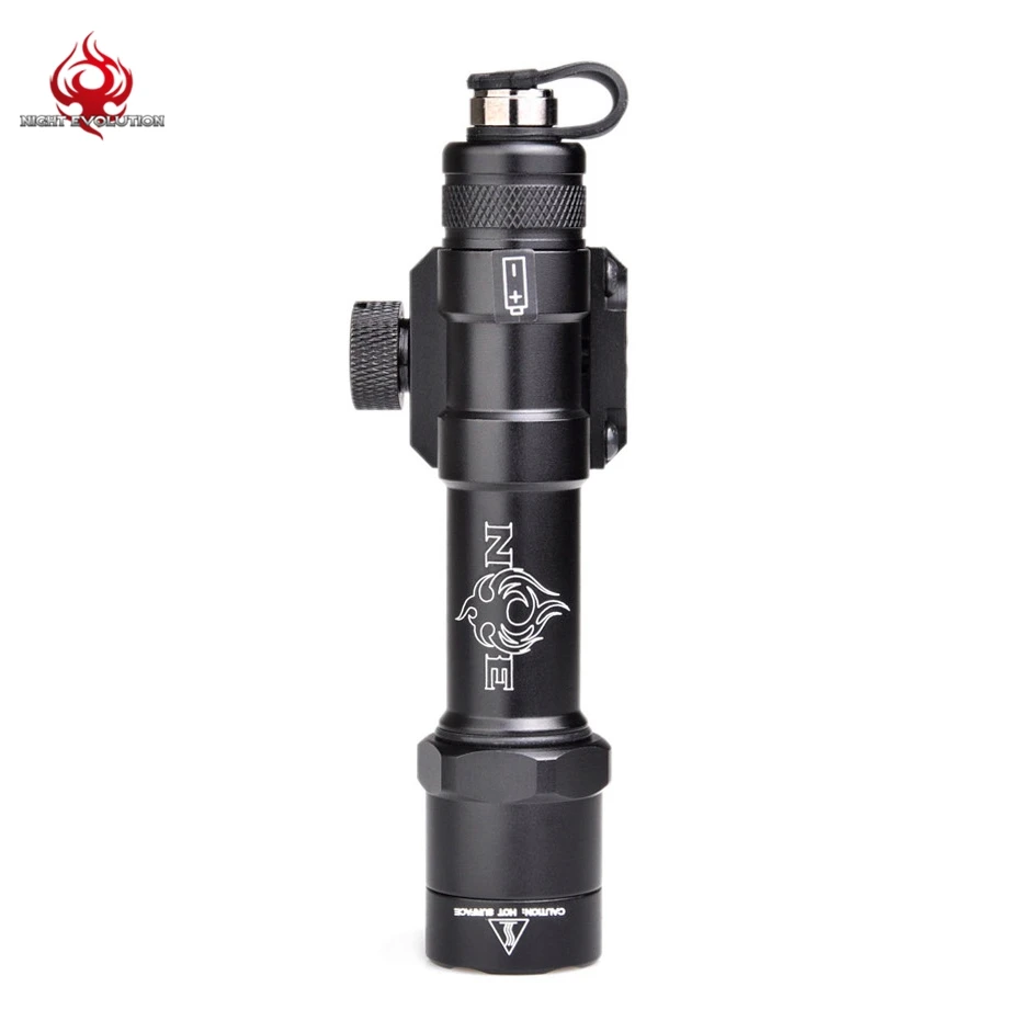 Evolução Noite Mini Levou Lanterna Tática Luz Olheiro Caça Airsoft Arma Leve Ne04056 M600b 4 Luzes de armas