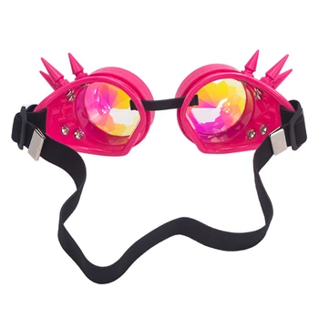 red Fashion Woman Steampunk Goggles Sunglasses Vintage Cool Goggles gothic Goggles Colorful Lens Eyewear 4